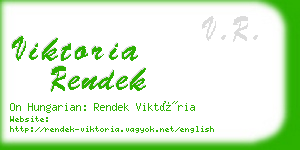 viktoria rendek business card